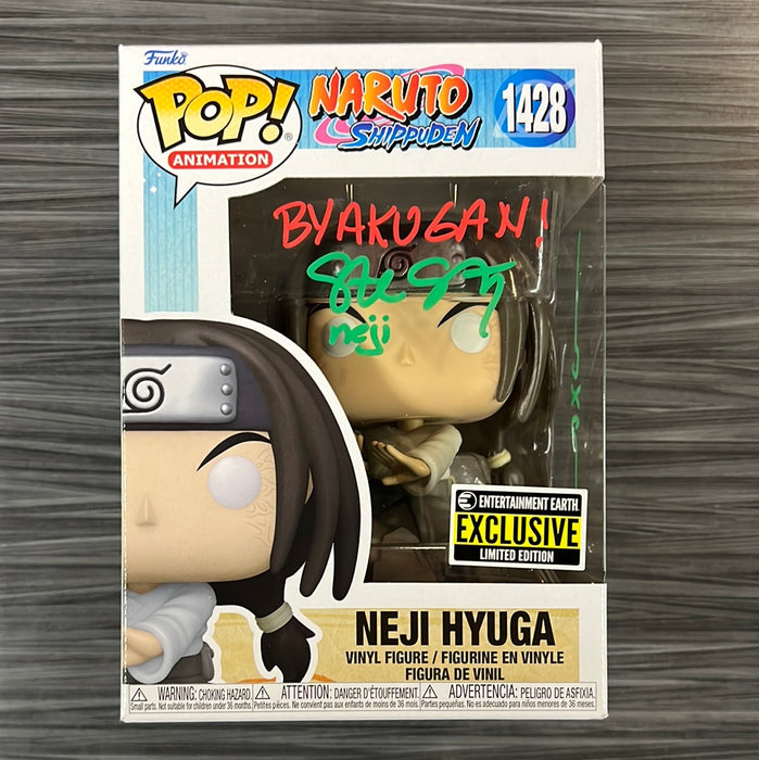 Funko POP! Animation: Naruto - Neji Hyuga (Signed/Wayne Grayson/JSA)(Entertainment Earth)[B] #1428
