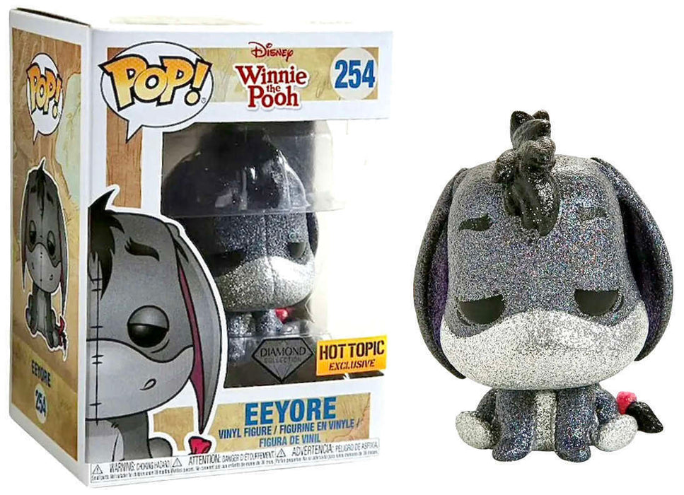Funko POP! Disney Winnie the Pooh: Eeyore (Diamond)(Hot Topic)(Damaged Box) #254