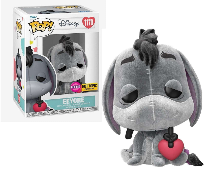 Funko POP! Disney: Eeyore (Flocked)(Hot Topic)(Damaged Box) #1170