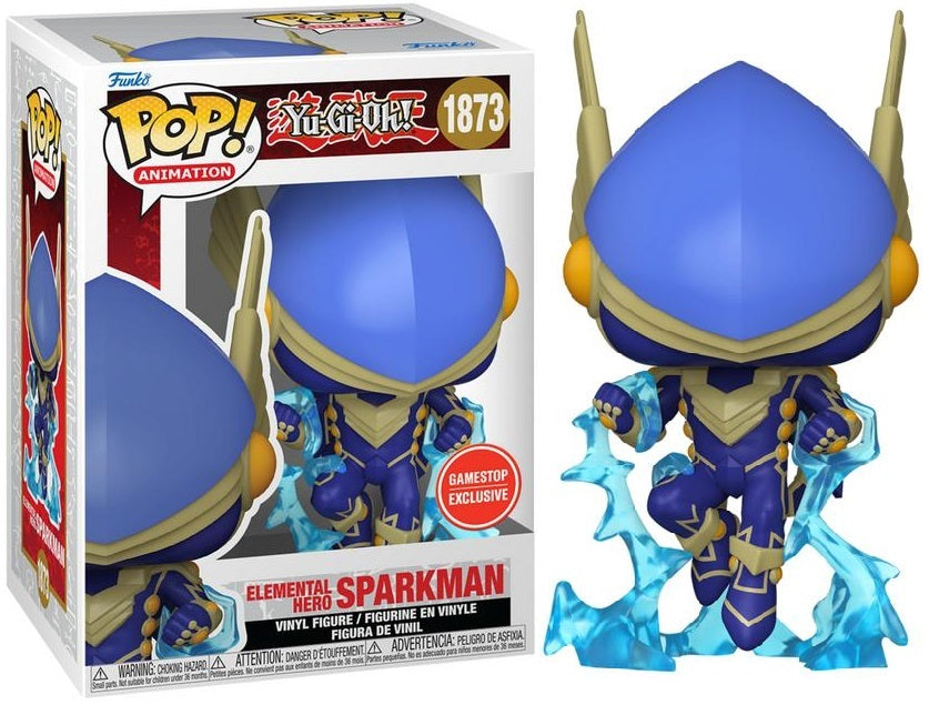 Funko POP! Animation: Yu-Gi-Oh! - Elemental Hero Sparkman (GameStop) #1873