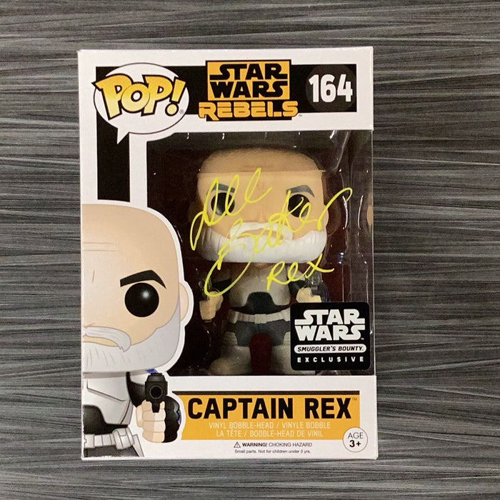 Funko POP! Star Wars Rebels: Captain Rex (Smugglers Bounty)(Signed/Dee Bradley Baker/JSA) #164