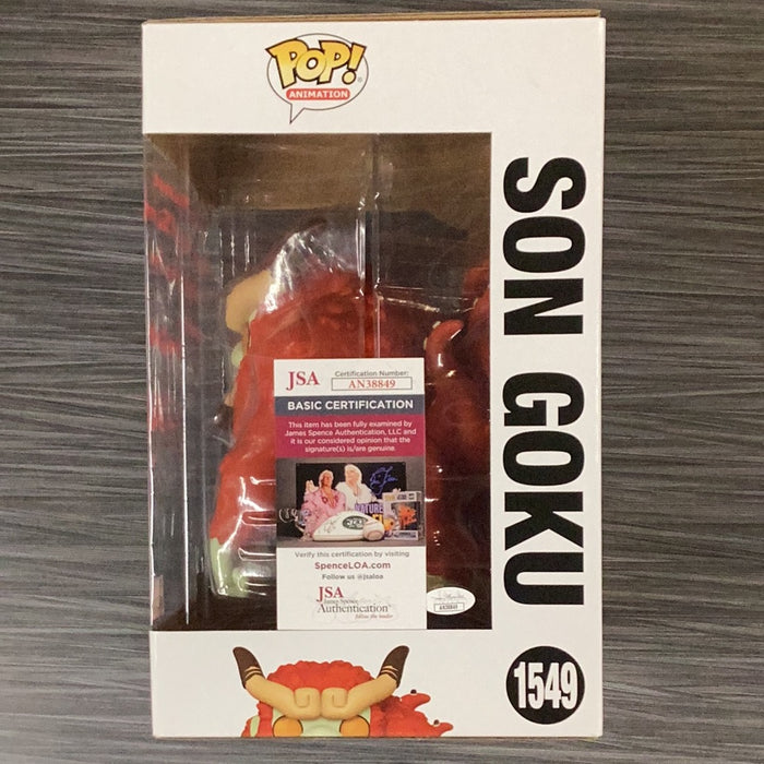 Funko POP! Animation: Naruto Shippuden - Son Goku (Target Con)(Signed/John Bentley/JSA)(Red Signature)(Damaged Box) #1549