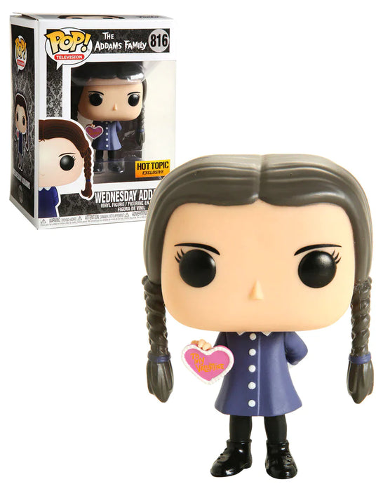 Funko POP! Television: The Addams Family - Wednesday Addams (Hot Topic —  The Pop Plug