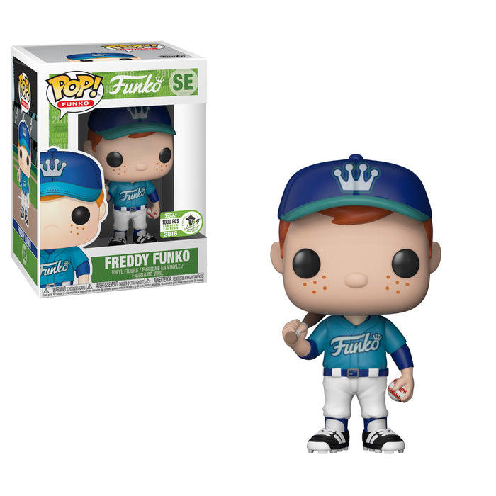 Funko POP! Funko: Freddy Funko [Baseball Teal](2018 ECCC 1000 PCS)(Damaged Box) #SE