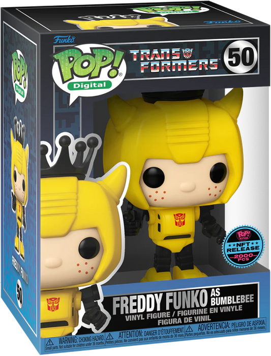 Funko POP! Digital: Transformers - Freddy Funko As Bumblebee (NFT Release)(2397 PCS) #50