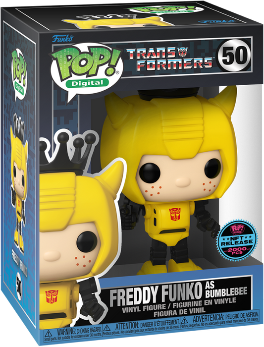 Funko POP! Digital: Transformers - Freddy Funko As Bumblebee (NFT Release)(2397 PCS)(Damaged Box) [B] #50