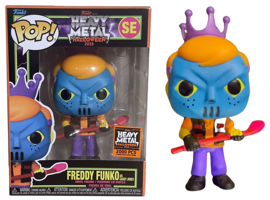 Funko POP! Heavy Metal Halloween 2023: Freddy Funko As Casey Jones (Heavy Metal)(Halloween 2023)(2000PCS)(Damaged Box)[A] #SE