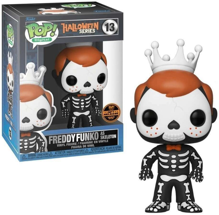 Funko POP! Digital: Halloween Series - Freddy Funko As Skeleton (NFT Release)(1260 PCS)(Damaged Box) #13