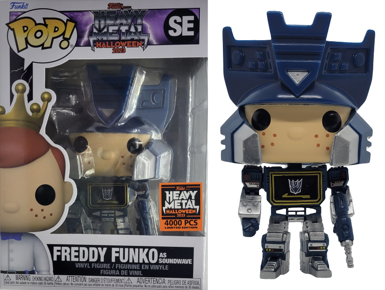 Funko POP! Heavy Metal Halloween 2023: Freddy Funko as Soundwave (2023 Heavy Metal 4,000 PCS)(Damaged Box) #SE