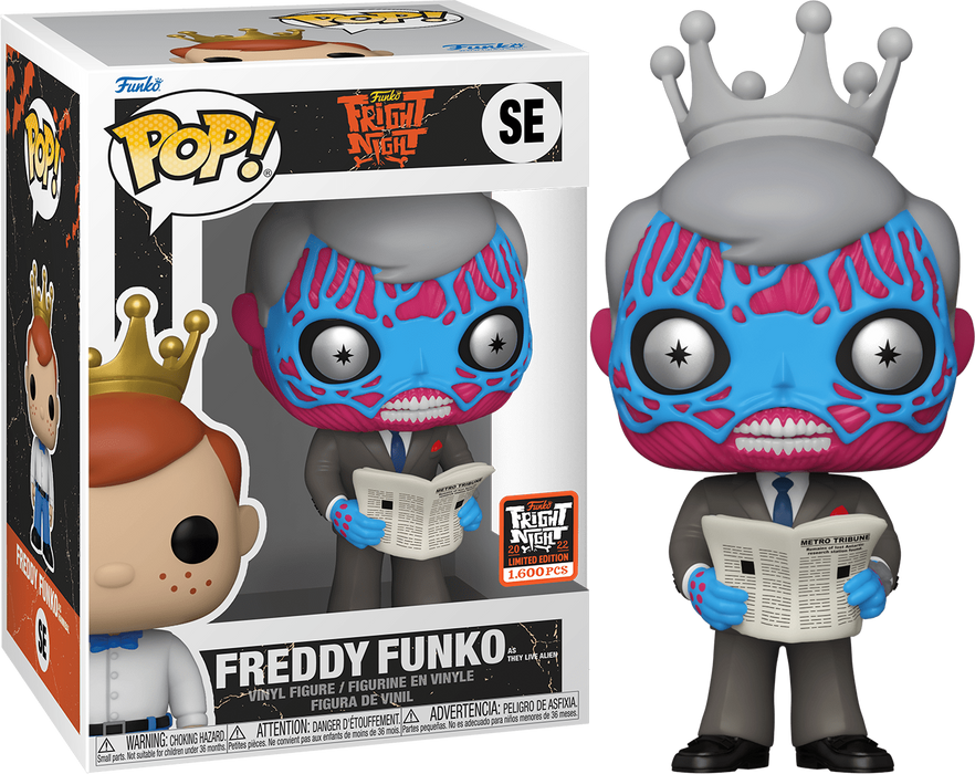 Funko POP! Fright Night: Freddy Funko As They Live Alien (2022 Fright Night)(1600 PCS) #SE