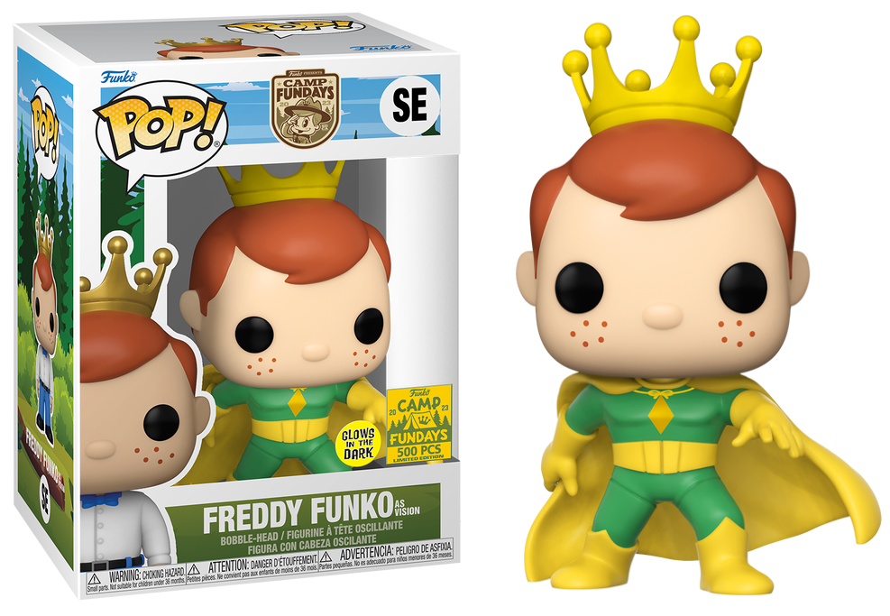 Funko POP! Camp Fundays: Freddy Funko As Vision (GiTD)(2023 Camp Fundays)(500PCS) #SE