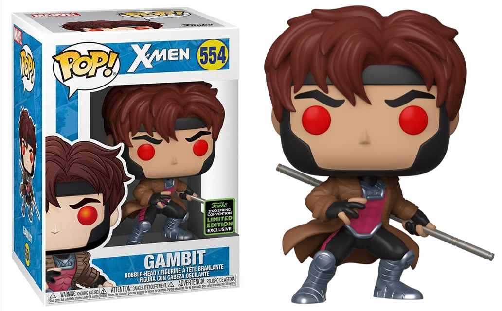 Funko POP! Marvel: X-Men - Gambit [with Bo-Staff](2020 Spring Convention)(Damaged Box) #554