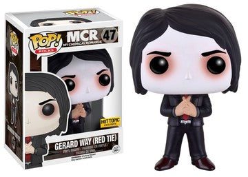 Funko POP! Rocks: MCR - Gerard Way (Red Tie)(Hot Topic)(Damaged Box) #47