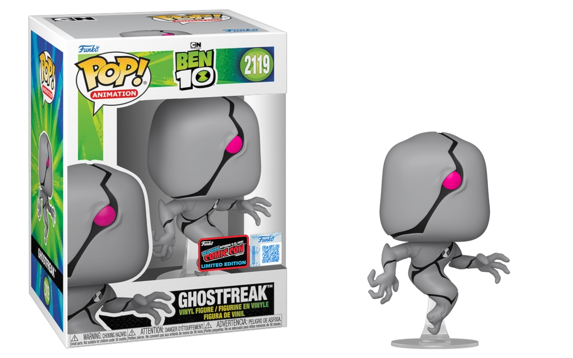 Funko POP! Animation: Ben 10 - Ghostfreak (2025 NYCC)(Damaged Box) #2119
