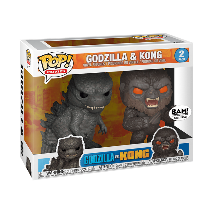 Funko POP! Movies: Godzilla VS King - Godzilla & Kong (BAM!)(Damaged Box) [2-Pack]