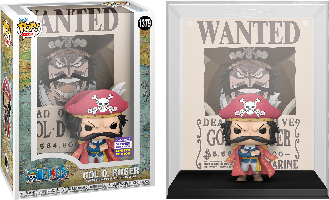 Funko POP! Animation: One Piece - Gol D. Roger [Wanted Poster] (2023 Summer Convention) #1379