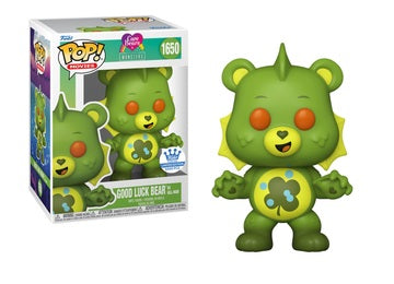 Funko POP! Movies: Care Bears x Monsters - Good Luck Bear As Gill-man (Funko 5000 Pcs)(Damaged Box*) #1650