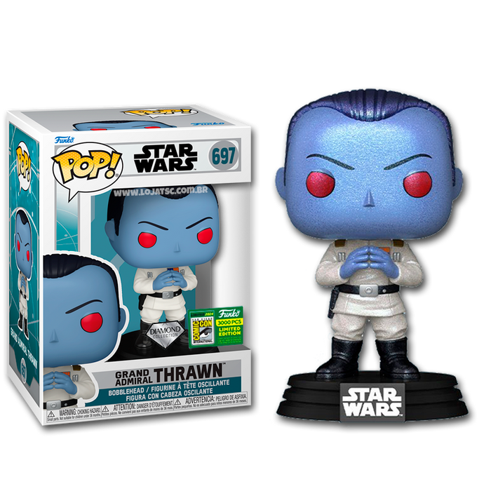 Funko POP! Star Wars: Grand Admiral Thrawn (Diamond)(2024 SDCC)(3000 PCS)(Damaged Box) #697