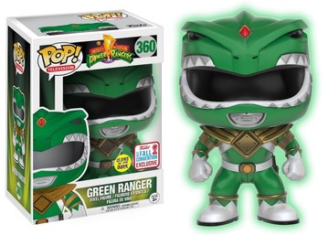Funko POP! Television: Mighty Morphin Power Rangers - Green Ranger (GiTD)(2017 Fall Convention)(Damaged Box) #360