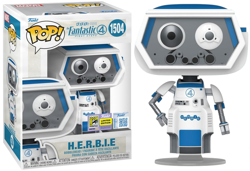 Funko POP! Marvel: Fantastic Four - H.E.R.B.I.E (2025 SDCC) #1504