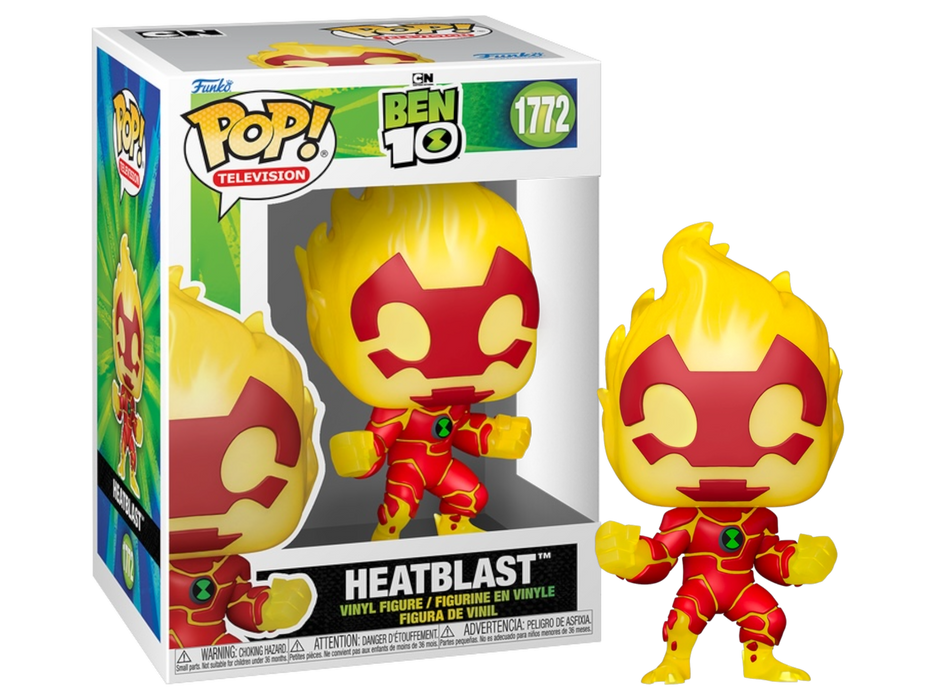 Funko POP! Animation: Ben 10 - HeatBlast (Damaged Box) #1772
