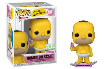 Funko POP! Television Plus: The Simpsons - Homer On Scale (Funko Sticker/ Funko)(5000Pcs) #1841
