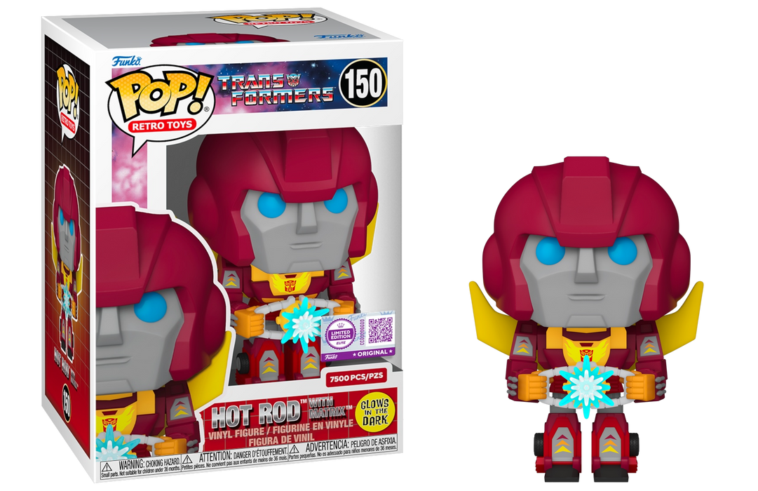 Funko POP! Retro Toys: Transformers - Hot Rod with Matrix (7500 PCS)(GiTD)(Funko/Elite) #150