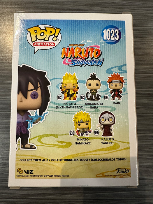 Funko POP! Animation: Naruto Shippuden - Sasuke (Rinnegan)(GiTD)(CHASE)(AAA)(Damaged Box) #1023