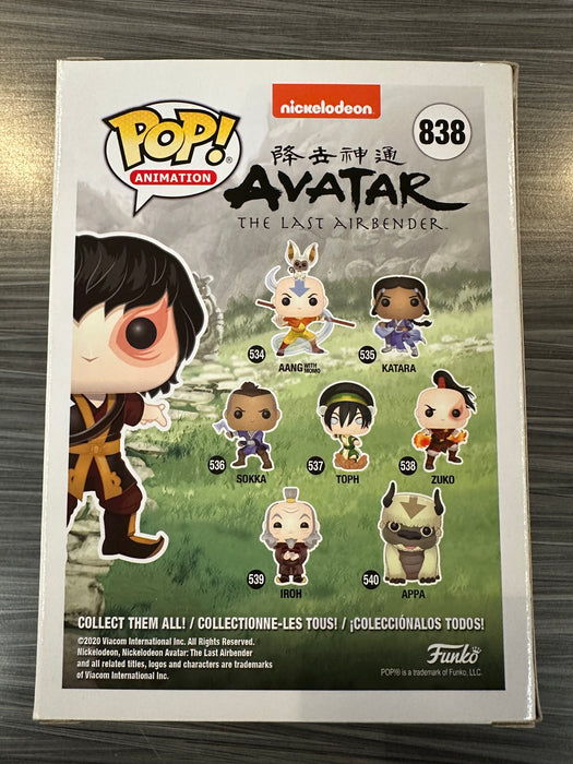 Funko POP! Animation: Avatar The Last Airbender - Zuko (GiTD)(BoxLunch)(Damaged Box)[B] #838