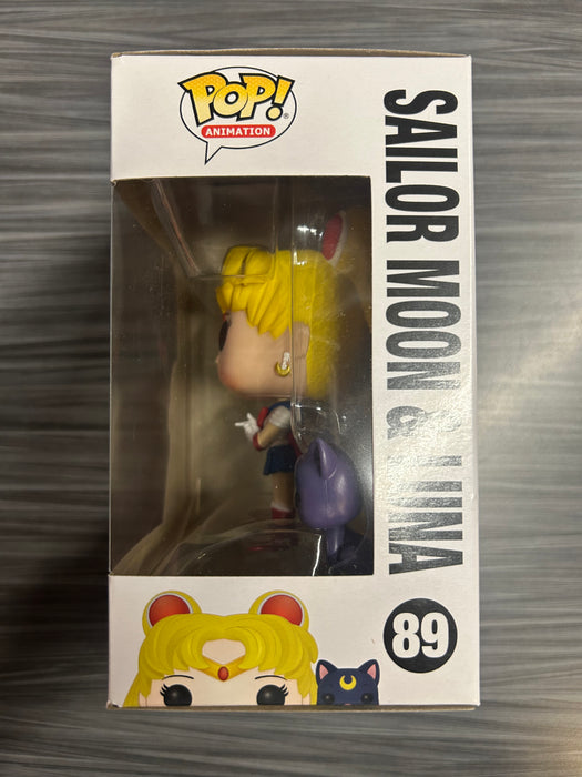 Funko POP! Animation: Sailor Moon - Sailor Moon & Luna (Damaged Box) #89
