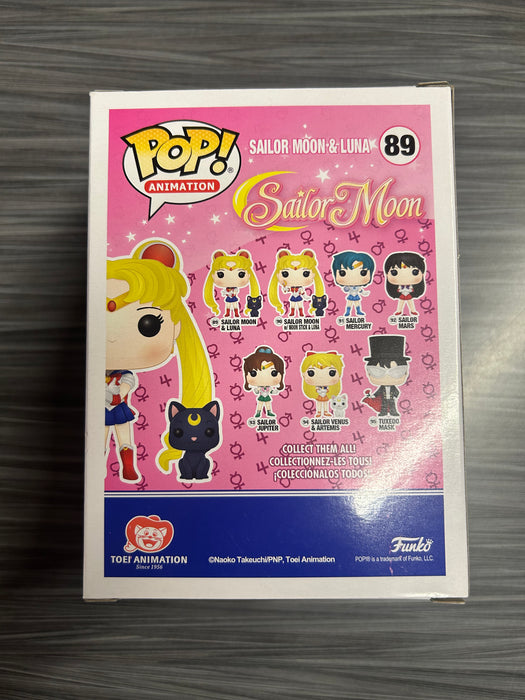 Funko POP! Animation: Sailor Moon - Sailor Moon & Luna (Damaged Box) #89