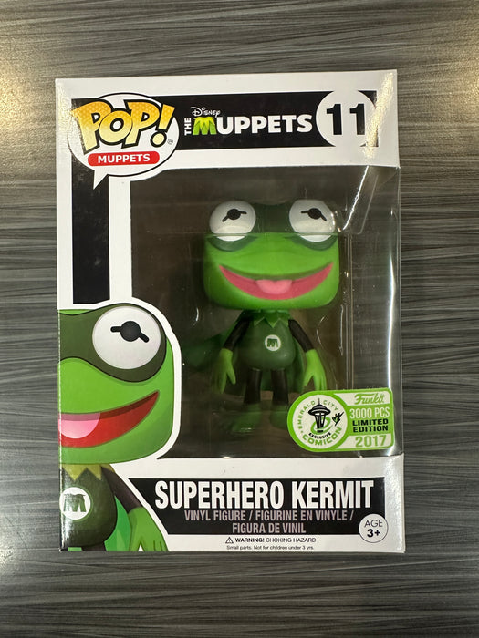 Funko POP! Muppets: The Muppets - Superhero Kermit (2017 Emerald City 3000 PCS)(Damaged Box) #11