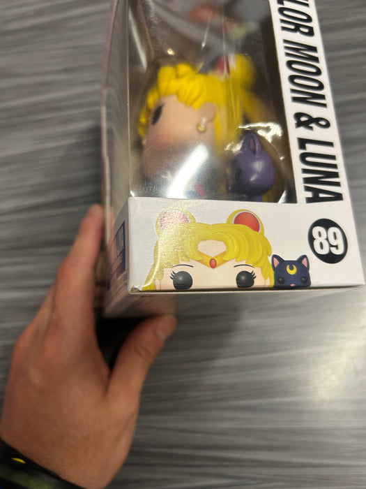 Funko POP! Animation: Sailor Moon - Sailor Moon & Luna (Damaged Box) #89