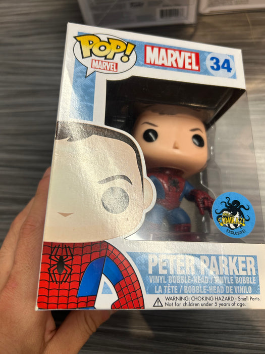 Funko POP! Marvel: Peter Parker (LA Comikaze)(Damaged Box*) #34