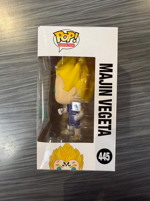 Funko POP! Animation: Dragon Ball Z - Majin Vegeta (Over 9000)(Signed/Christopher Sabat)[Green](Damaged Box) #445
