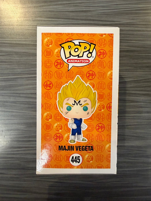 Funko POP! Animation: Dragon Ball Z - Majin Vegeta (Over 9000)(Signed/Christopher Sabat)[Green](Damaged Box) #445