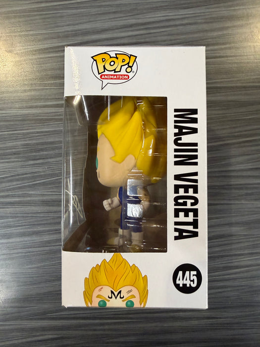 Funko POP! Animation: Dragon Ball Z - Majin Vegeta (Over 9000)(Signed/Christopher Sabat)[White](Damaged Box) #445