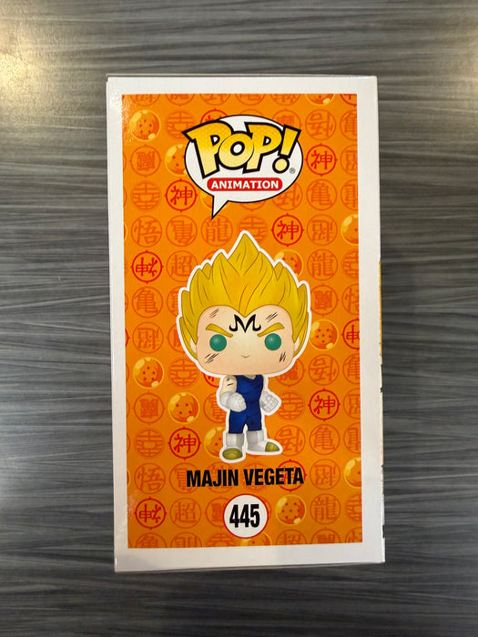 Funko POP! Animation: Dragon Ball Z - Majin Vegeta (Over 9000)(Signed/Christopher Sabat)[White](Damaged Box) #445