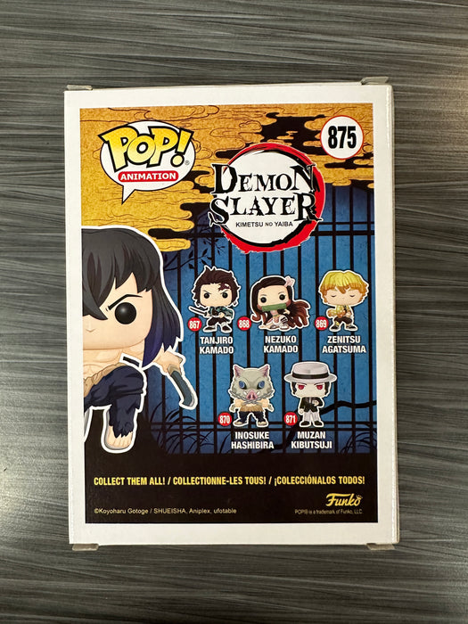Funko POP! Animation: Demon Slayer - Inosuke Hashibira (Flocked)(CHASE)(Original Special Edition Sticker)(Damaged Box) #875