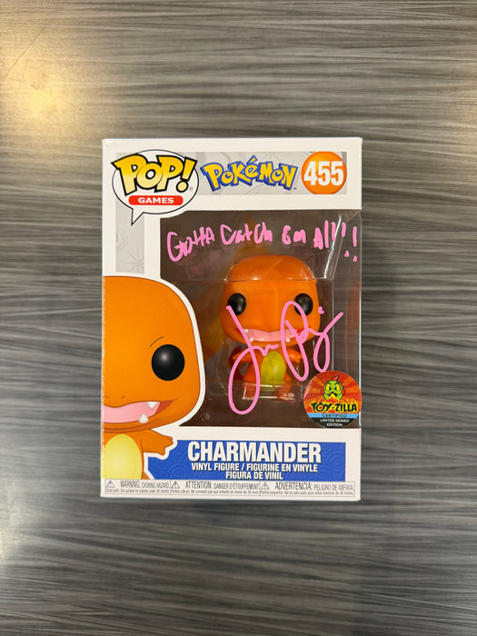 Funko POP! Games: Pokemon - Charmander (Toy-Zilla)(Signed/Jason Paige) #455