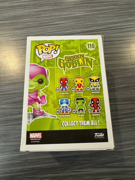 Funko POP! Marvel:  Green Goblin (GiTD)(2016 SDCC)(Damaged Box) #110