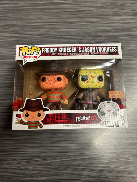Funko POP! Movies: Freddy Krueger & Jason Voorhees (Box Lunch)(Damaged Box)[B] 2 Pack (Copy)