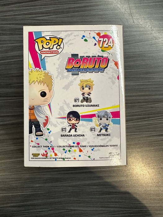 Funko POP! Animation: Boruto: Naruto Next Generations - Naruto Hokage (AAA Exclusive)(GiTD)(CHASE)(Damaged Box)[C] #724