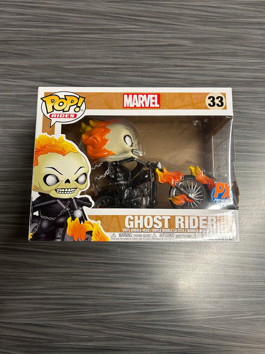Funko POP! Rides: Marvel - Ghost Rider (PX Previews)(Damaged Box) #33