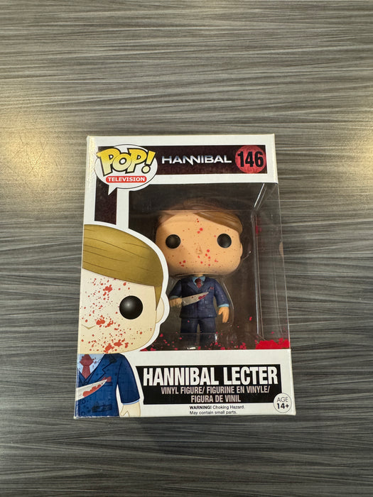 Funko POP!Television: Hannibal Lecter (2014 SDCC Missing Sticker)(Damaged Box) #146