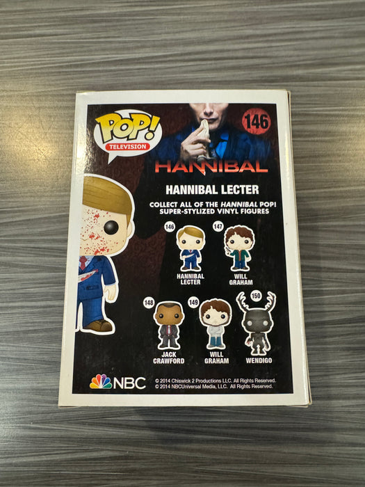 Funko POP!Television: Hannibal Lecter (2014 SDCC Missing Sticker)(Damaged Box) #146