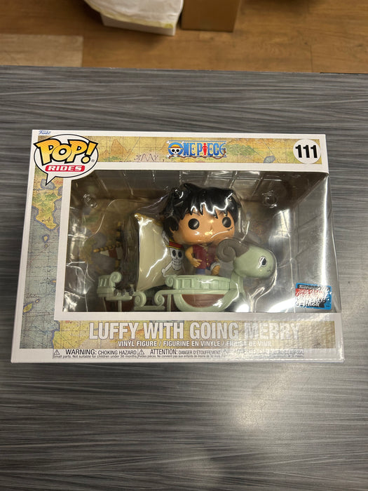 Funko POP Rides! One Piece: Luffy with Going Merry (2022 Fall Convention)(Damaged Box)  #111