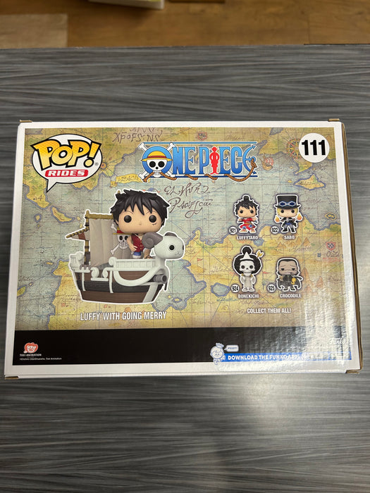 Funko POP Rides! One Piece: Luffy with Going Merry (2022 Fall Convention)(Damaged Box)  #111