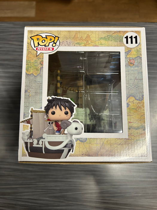 Funko POP Rides! One Piece: Luffy with Going Merry (2022 Fall Convention)(Damaged Box)  #111