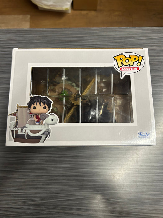 Funko POP Rides! One Piece: Luffy with Going Merry (2022 Fall Convention)(Damaged Box)  #111